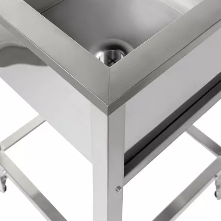 Ванна моечная односекционная сварная с бортом КОБОР ВМСБ/1-63/63/430